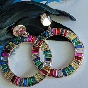 Multi-collars christals earrings